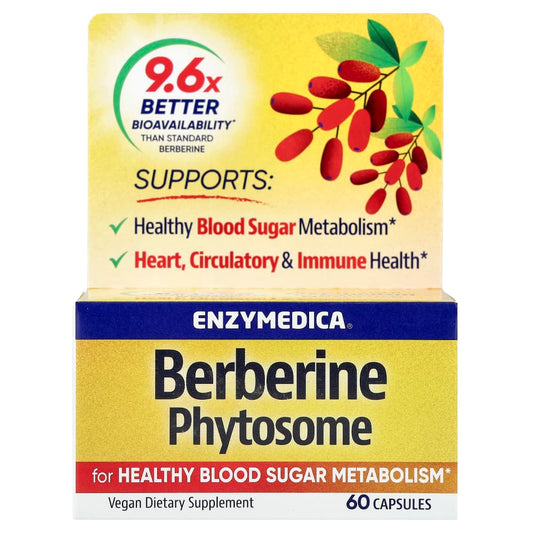 Enzymedica
Berberine Phytosome, 60 Capsules (275 mg per Capsule)
