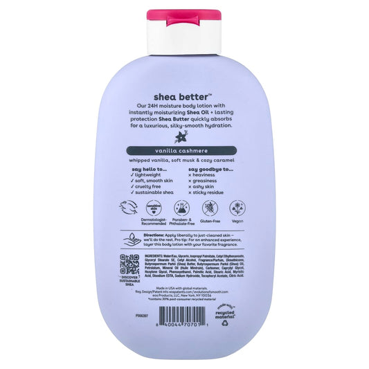 EOS
Shea Better™, 24H Moisture Body Lotion, Vanilla Cashmere , 16 fl oz (473 ml)
