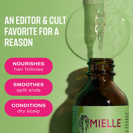 Mielle
Scalp & Hair Strengthening Oil, Rosemary Mint, 2 fl oz (59 ml)