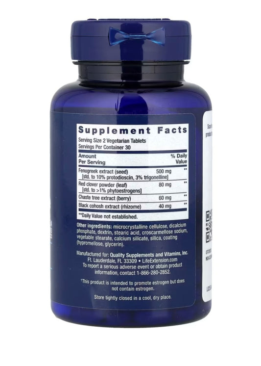 Life Extension Women's Health, Estrogen Balance Elite, 60 Vegetarian Tablets