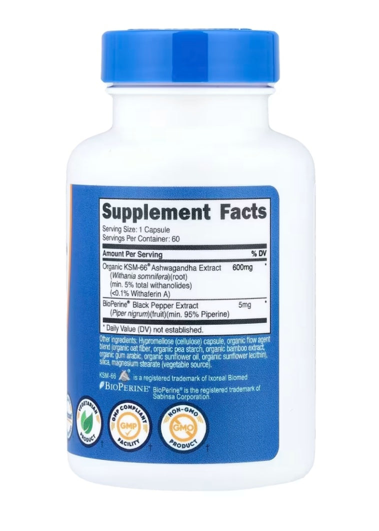 Nutricost KSM-66®, Ashwagandha Root Extract, 60 Capsules