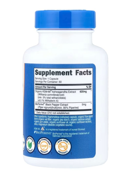 Nutricost KSM-66®, Ashwagandha Root Extract, 60 Capsules