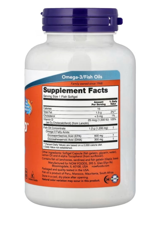NOW Foods
Ultra Omega 3-D™ Fish Oil , 90 Fish Softgels