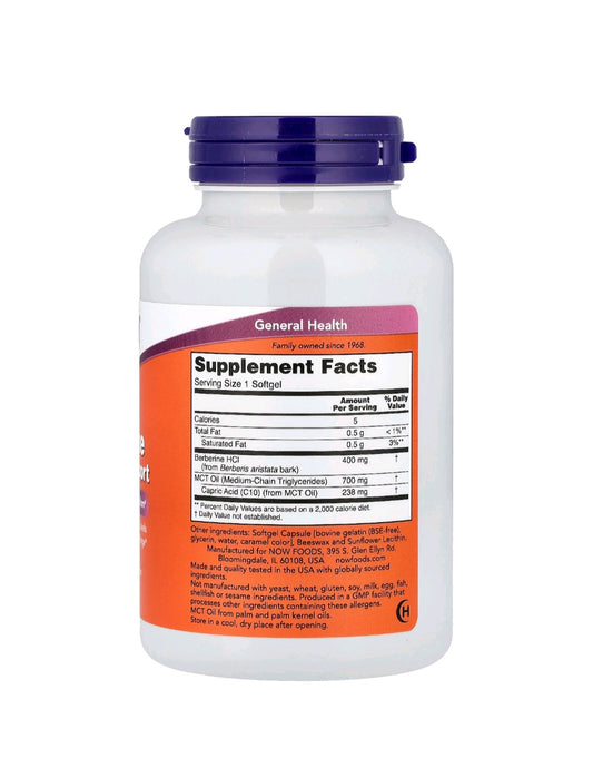 NOW Foods
Berberine Glucose Support, 90 Softgels