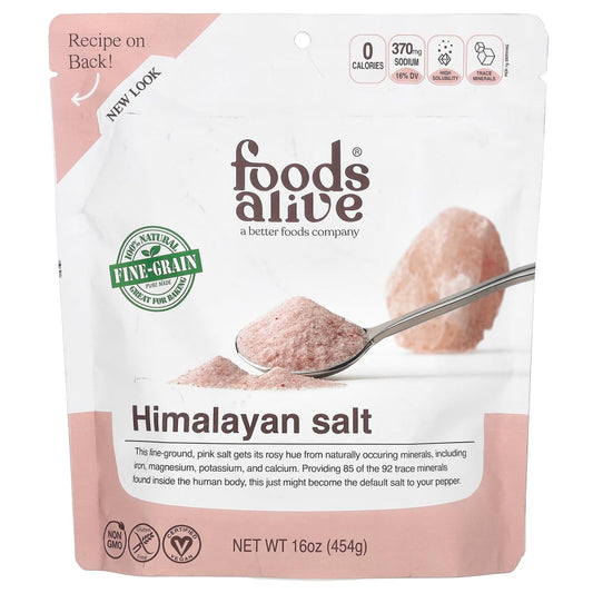 Foods Alive
Himalayan Salt, Fine Ground, 16 oz (454 g)