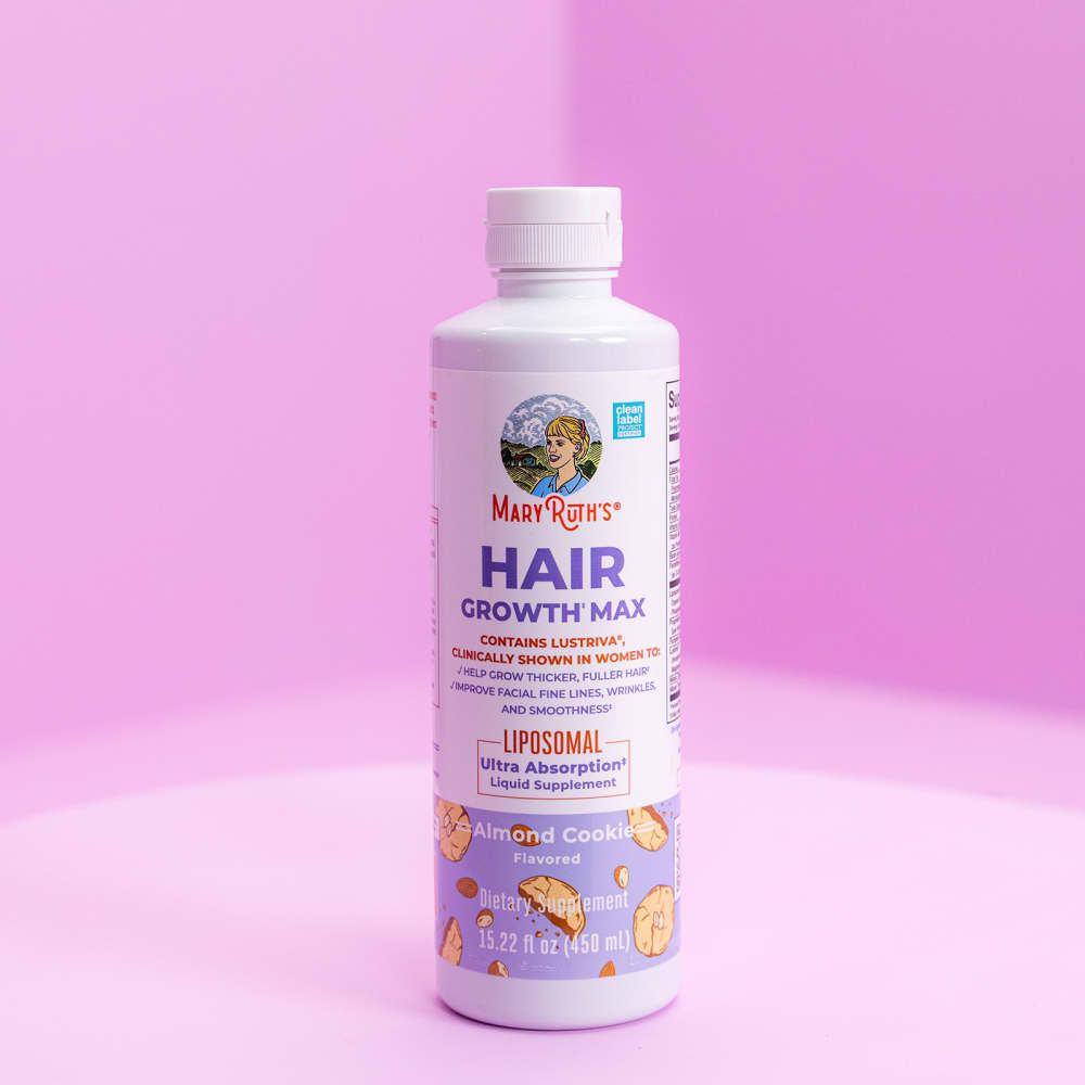 MaryRuth's
Hair Growth Max Liposomal, Almond Cookie, 15.22 fl oz (450 ml