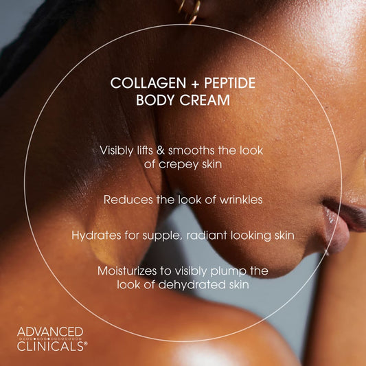 Advanced Clinicals
Collagen + Peptide Firming Body Cream , 16 oz (454 g)