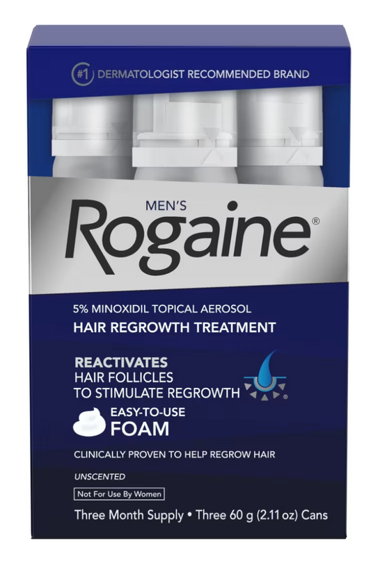 Men's ROGAINE® 5% Minoxidil Unscented Foam - 3-Month Supply