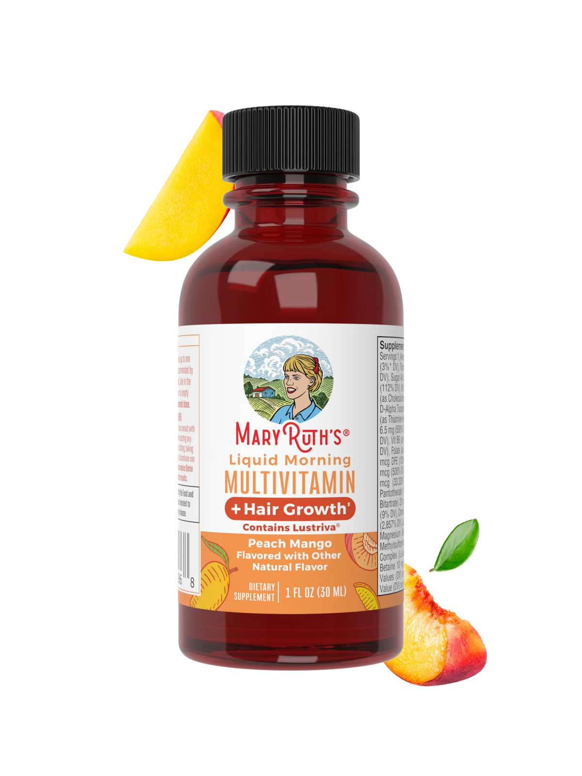 MARY RUTH'S® Liquid Morning
MULTIVITAMIN +Hair Growth*
Contains Lustriva® TRAVEL PACK