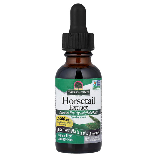 Nature's Answer
Horsetail Extract, Alcohol-Free, 2,000 mg, 1 fl oz (30 ml)
