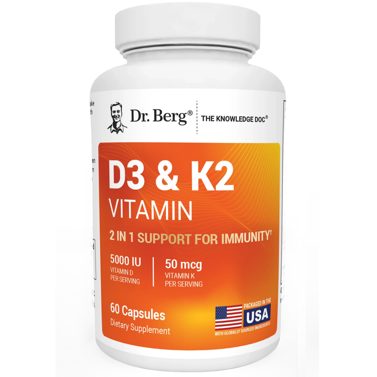 Dr.Berg D3 & K2 Vitamin 5,000 IU