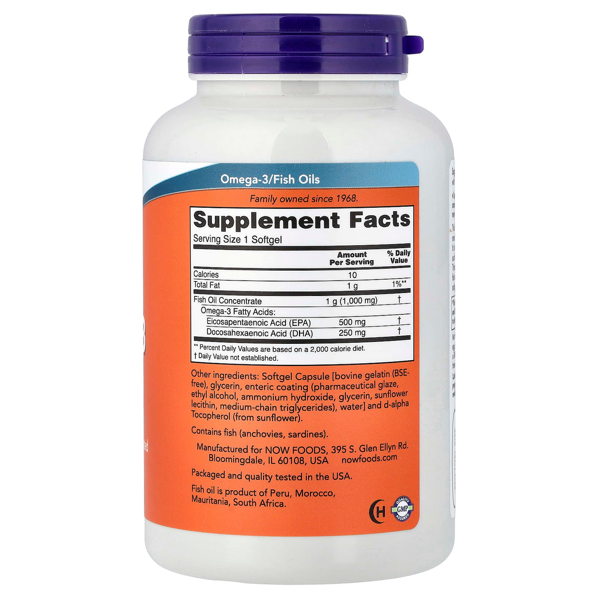 NOW Foods
Ultra Omega-3 Fish Oil, 180 Softgels