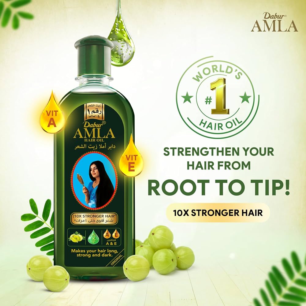 Dabur Amla Hair Oil 500ml | 10X Stronger