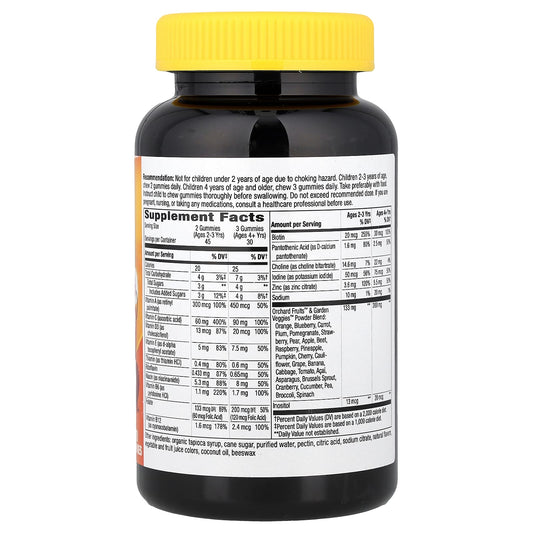 Nature's Way
Alive!® Kids, Premium Gummy Multivitamin, Cherry, Grape & Orange, 90 Gummies