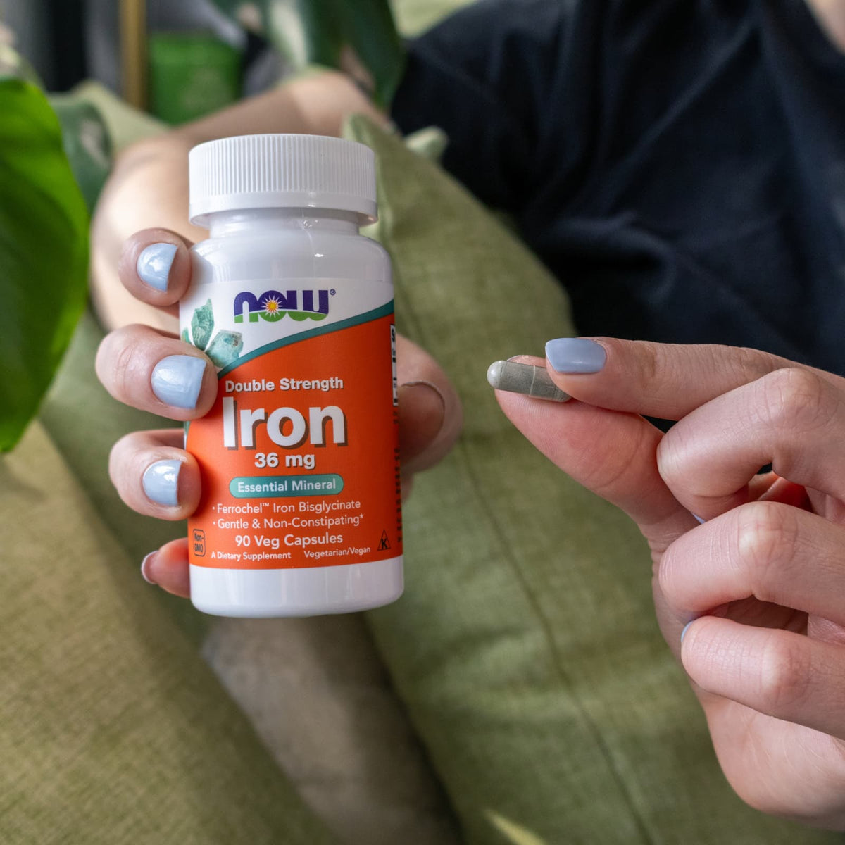 NOW Foods
Iron, 36 mg, 90 Veg Capsules