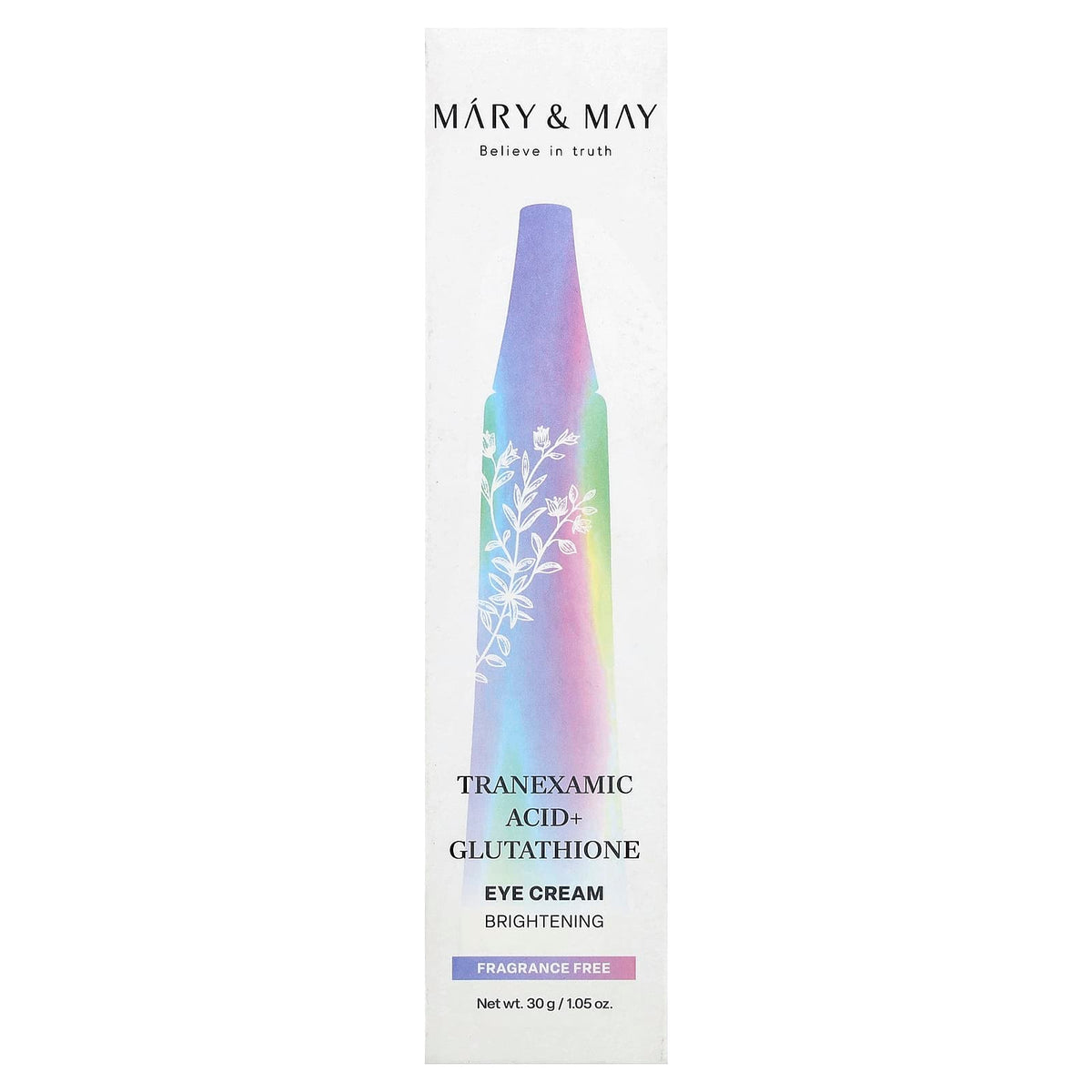 Mary & May
Tranexamic Acid + Glutathione Eye Cream, 30 g