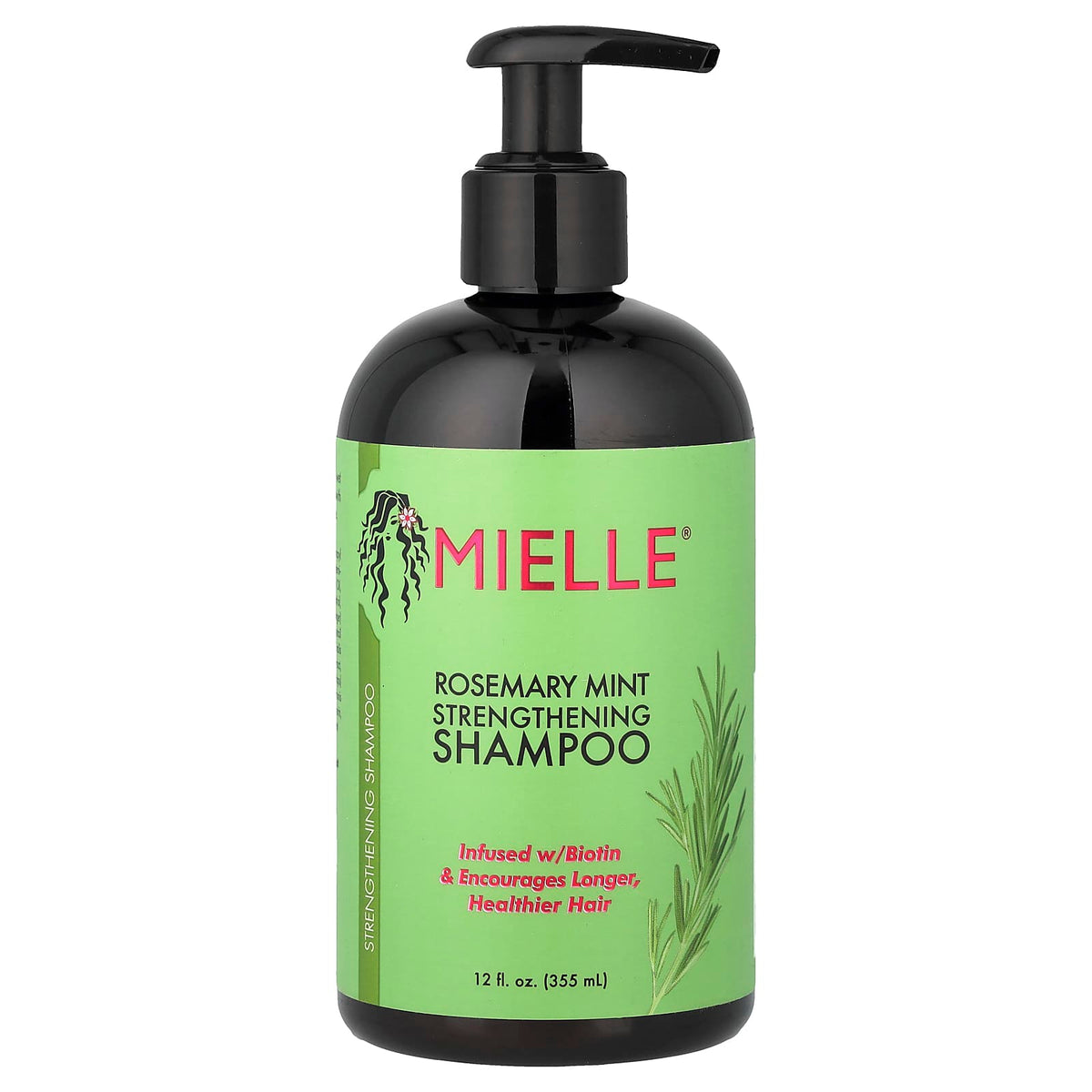 Mielle
Strengthening Shampoo, Rosemary Mint, 12 fl oz (355 ml)