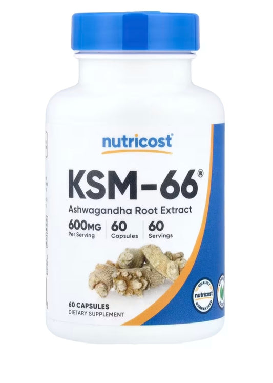 Nutricost KSM-66®, Ashwagandha Root Extract, 60 Capsules