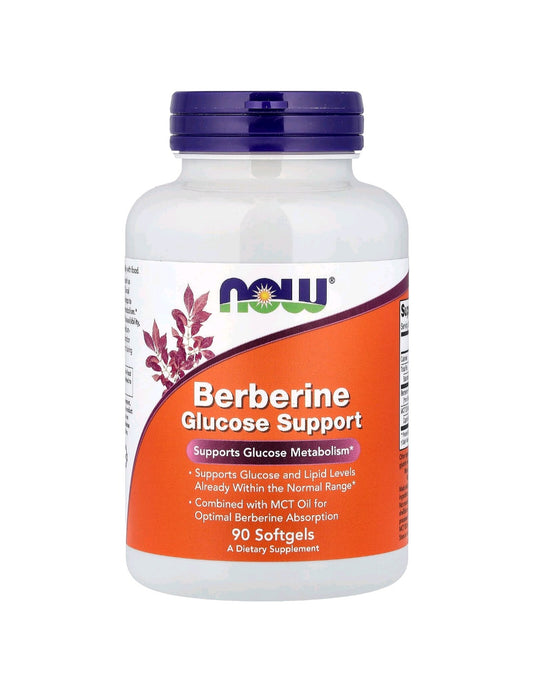 NOW Foods
Berberine Glucose Support, 90 Softgels