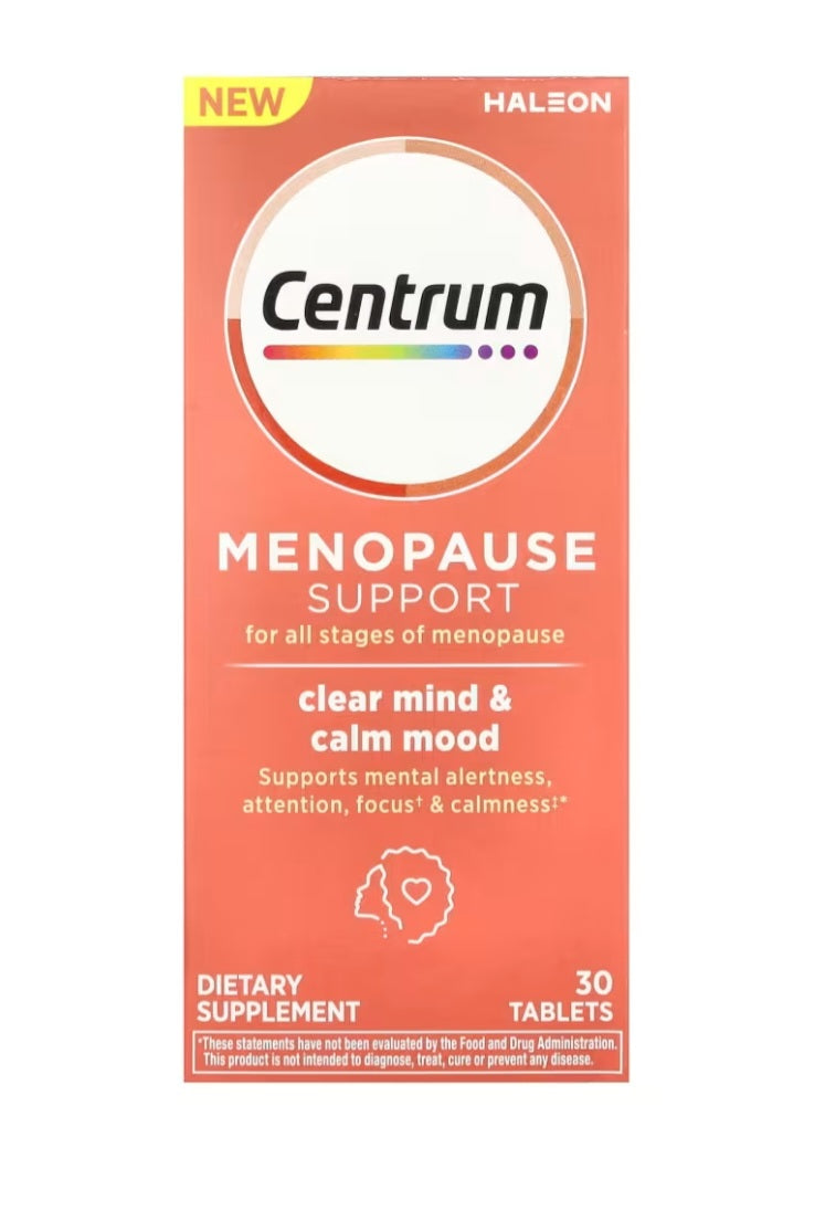 Centrum Menopause Support, Clear Mind & Calm Mood, 30 Tablets