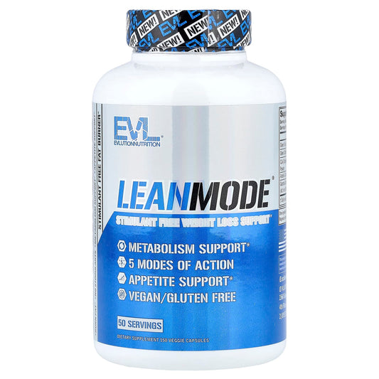 EVLution Nutrition
LeanMode®, Stimulant Free Weight Loss Support, 150 Veggie Capsules