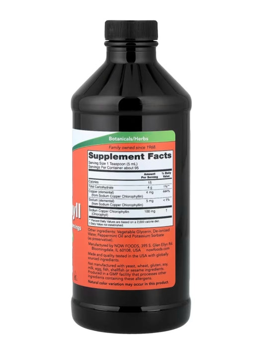 NOW Foods
 Liquid Chlorophyll, Mint , 16 fl oz (473 ml)