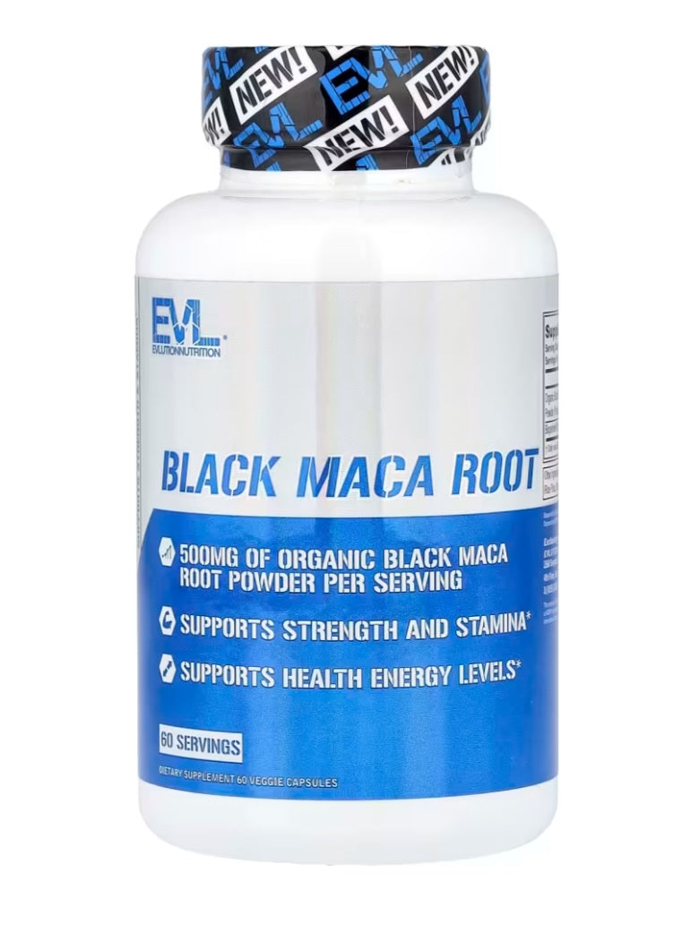 EVLution Nutrition
Black Maca Root, 60 Veggie Capsules