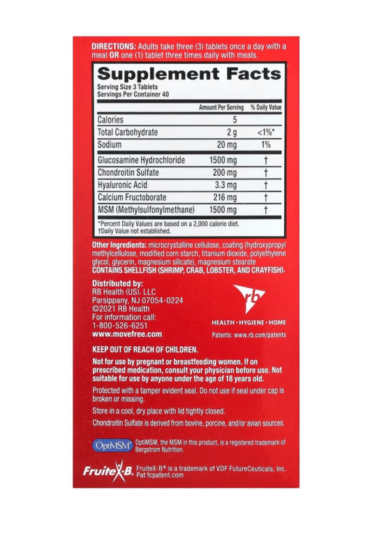 Move Free® Joint Health, Advanced, 120 Coated Tablets
